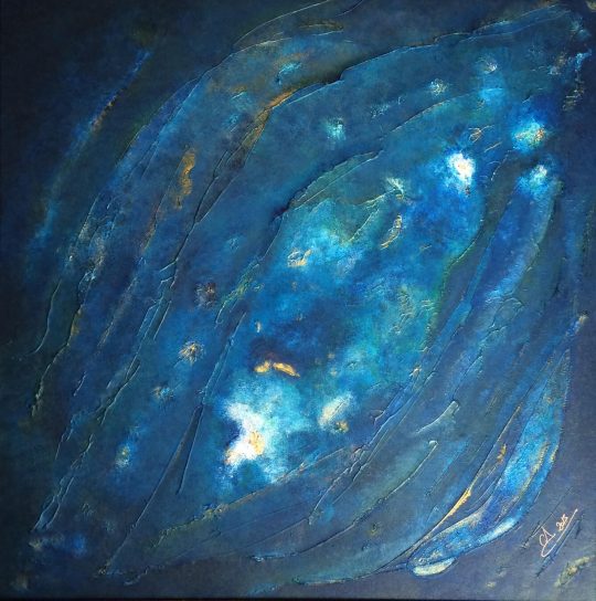 Iles sous le vent <br/>Acrylique sur Toile 100 x 100