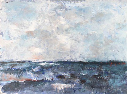 <p>Mélancolie (Royan)</p><p>Acrylique sur bois 80 x 60<p>