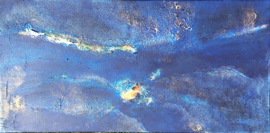 Profondeurs 3 sur 3 <br/>Triptyque Acrylique sur Toile 80 x 40